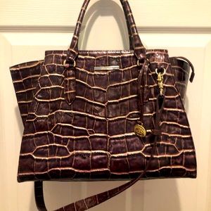 Plum Brahmin Bag! Unique!